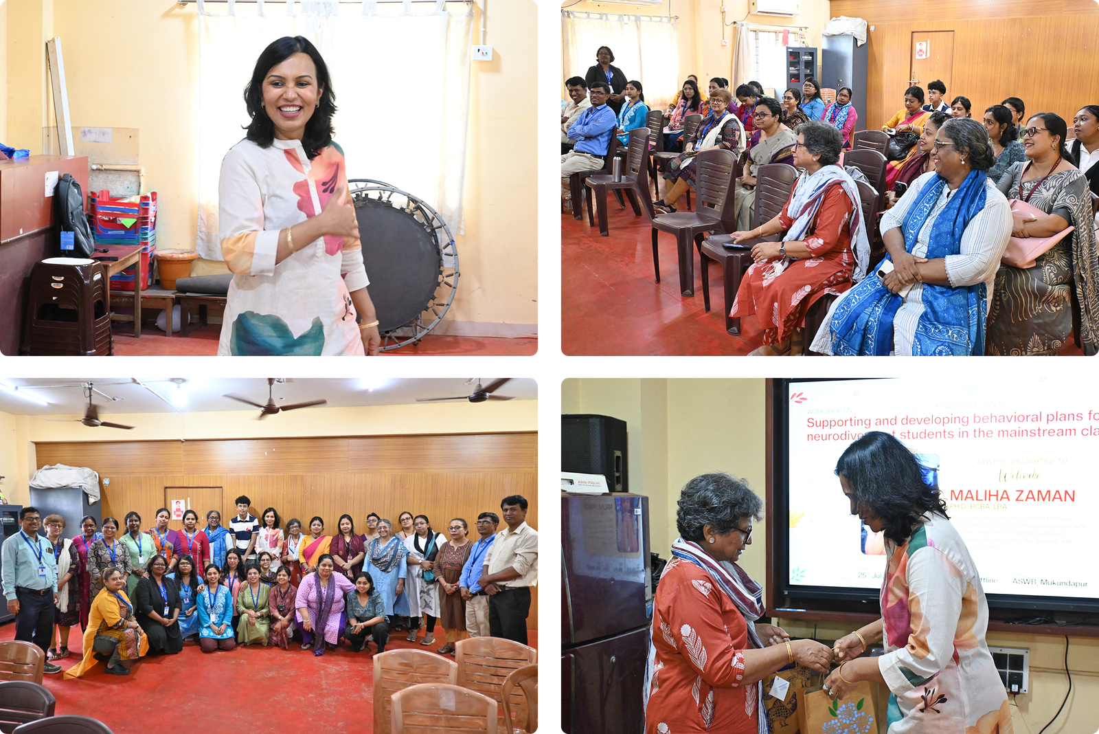 ASWB Welcomes Maliha Zaman for a Professional Development Workshop